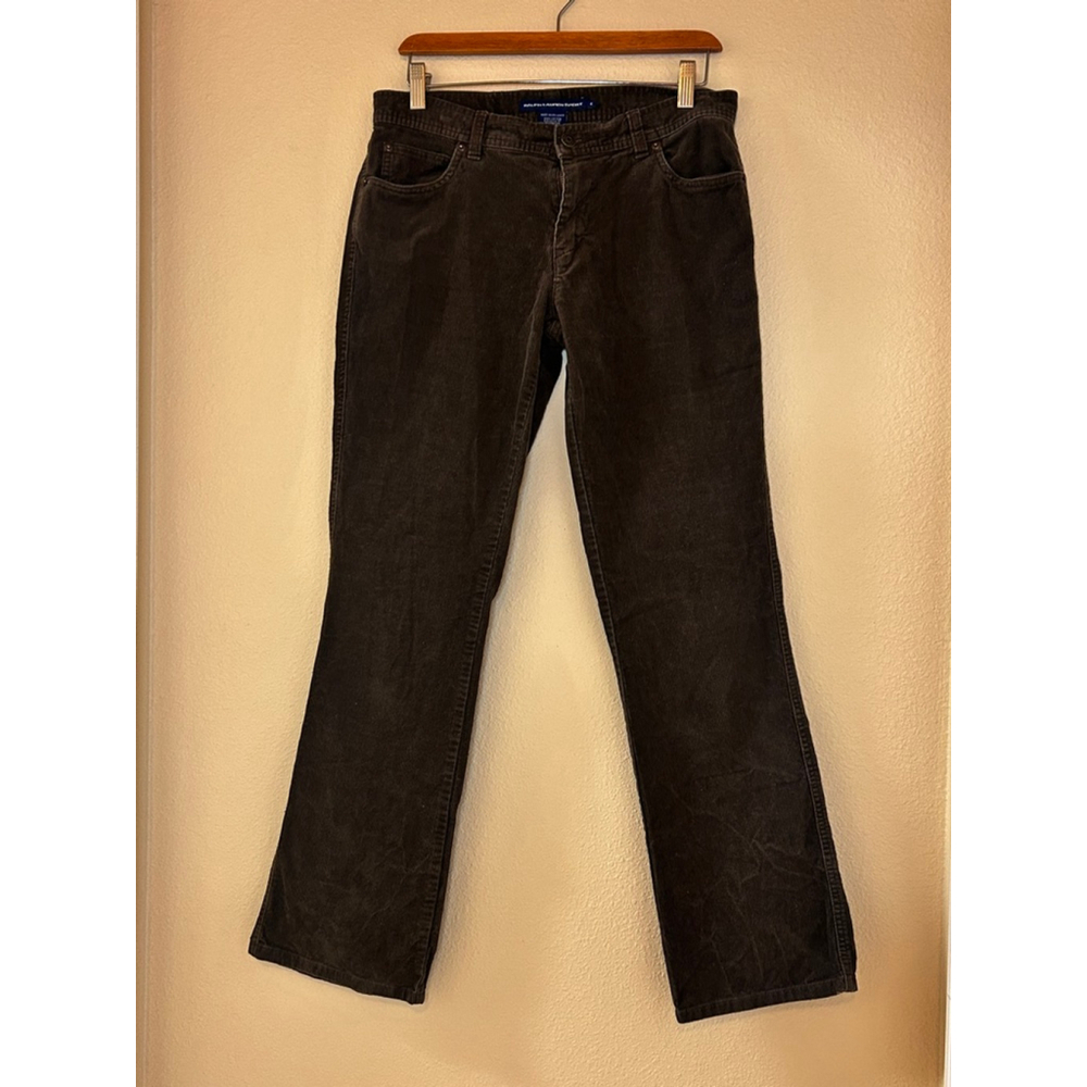 Ralph Lauren Sport Women's Size 4 Brown Corduroy 100% Cotton Boot Cut Pants